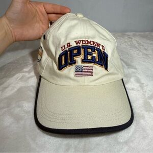 Vintage 2001 U.S. Women’s Open Golf Hat Ahead Strapback Cream Navy